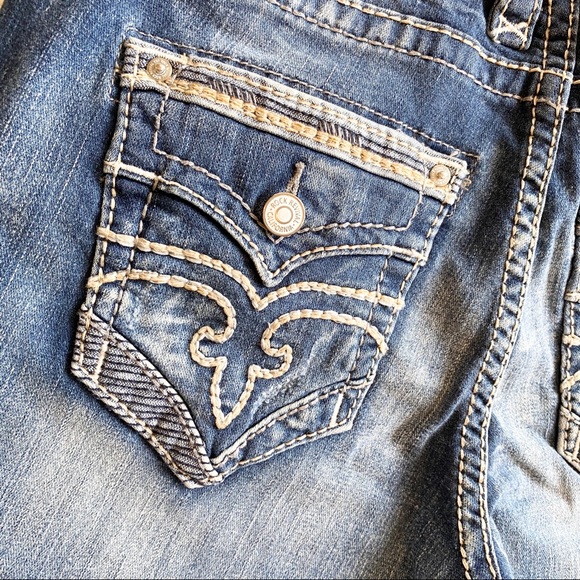 Rock Revival Distressed Lang Boot Stretch Jeans - Picture 12 of 13